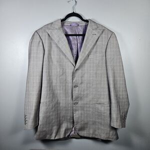 Earvin "Magic" Johnson Gray 3 Button Suit Jacket Men's Size 44R Blazer